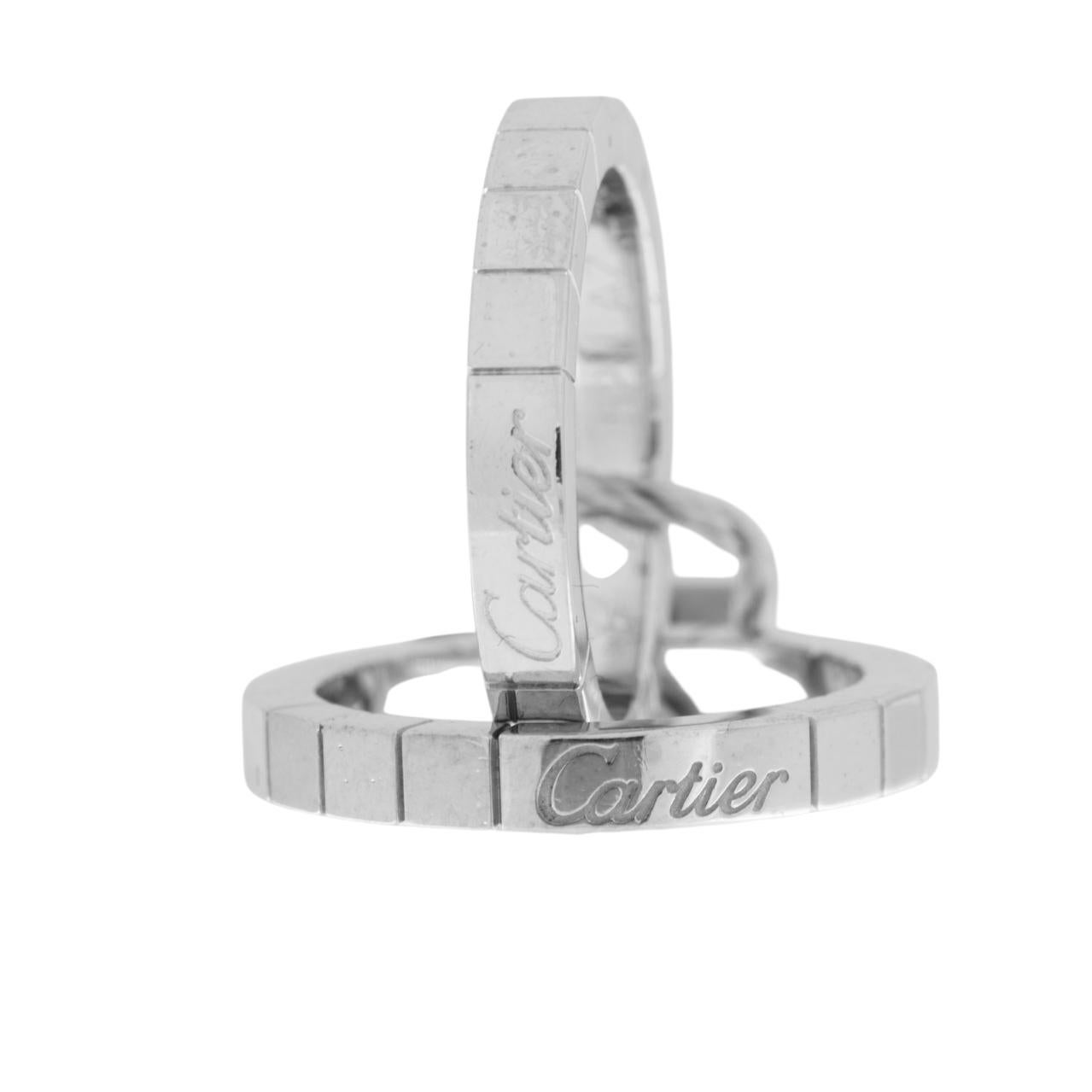 Cartier Lanieres White Gold Ring For Sale 2