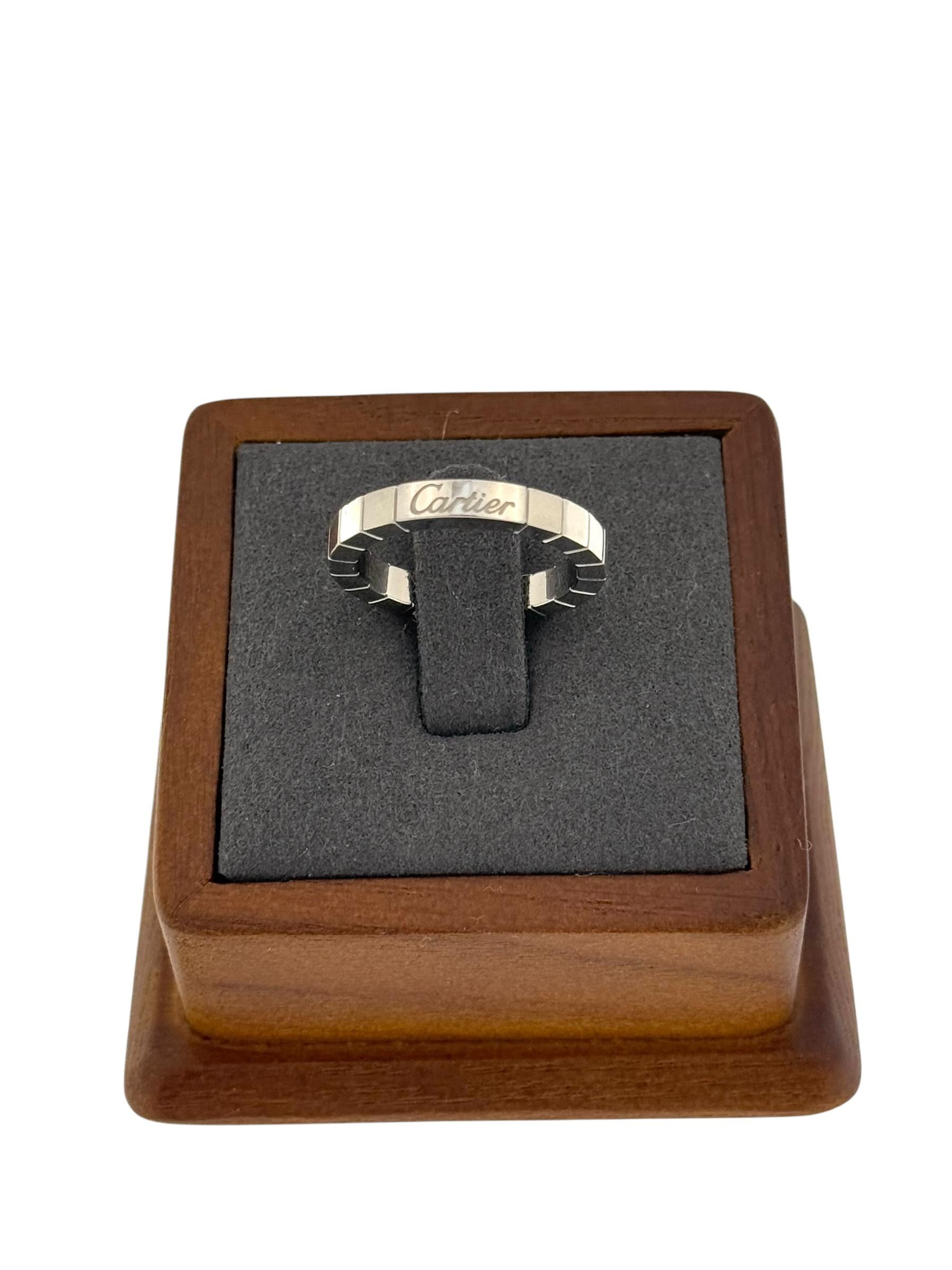 Cartier Lanieres White Gold Ring For Sale 3