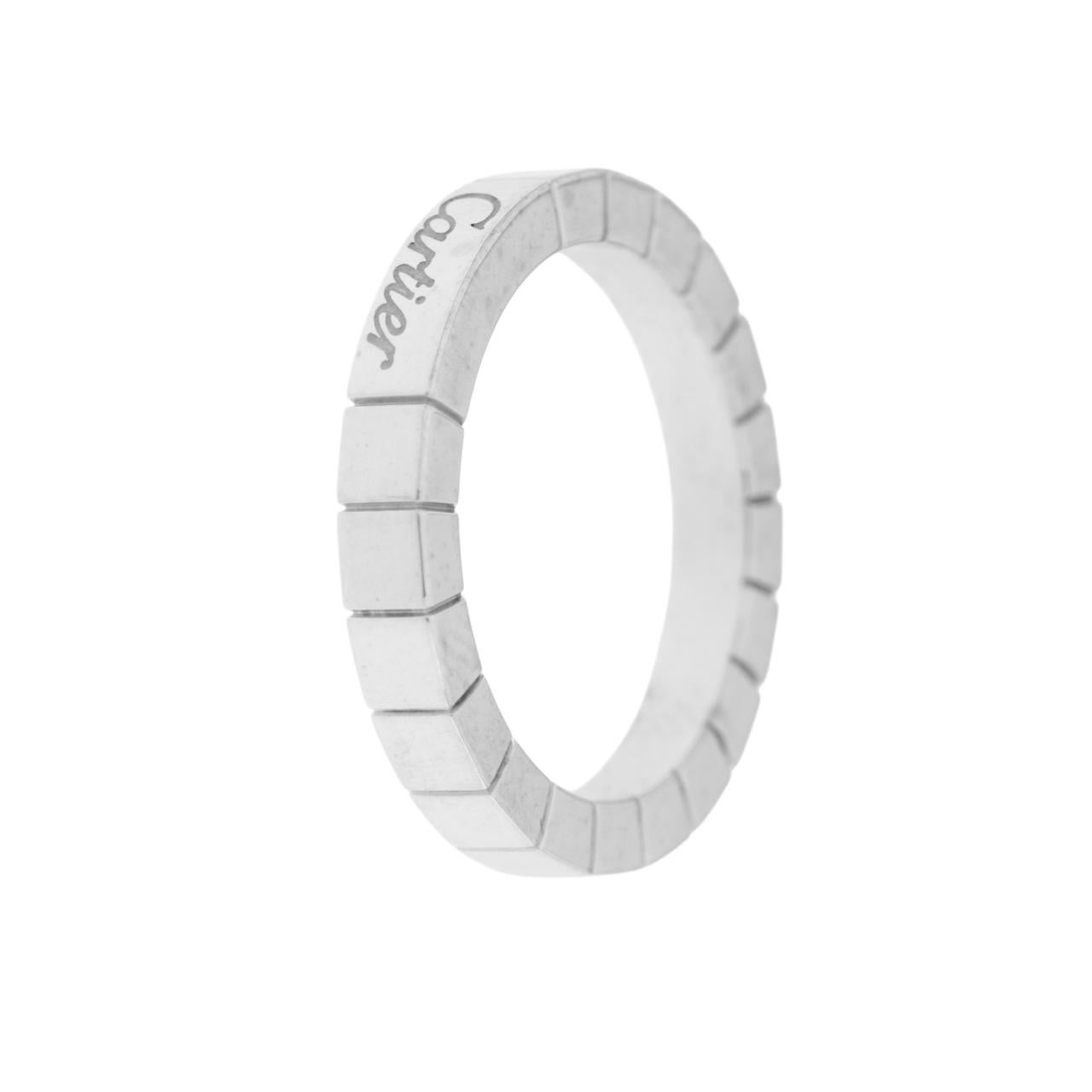 Cartier Lanieres White Gold Ring For Sale 4