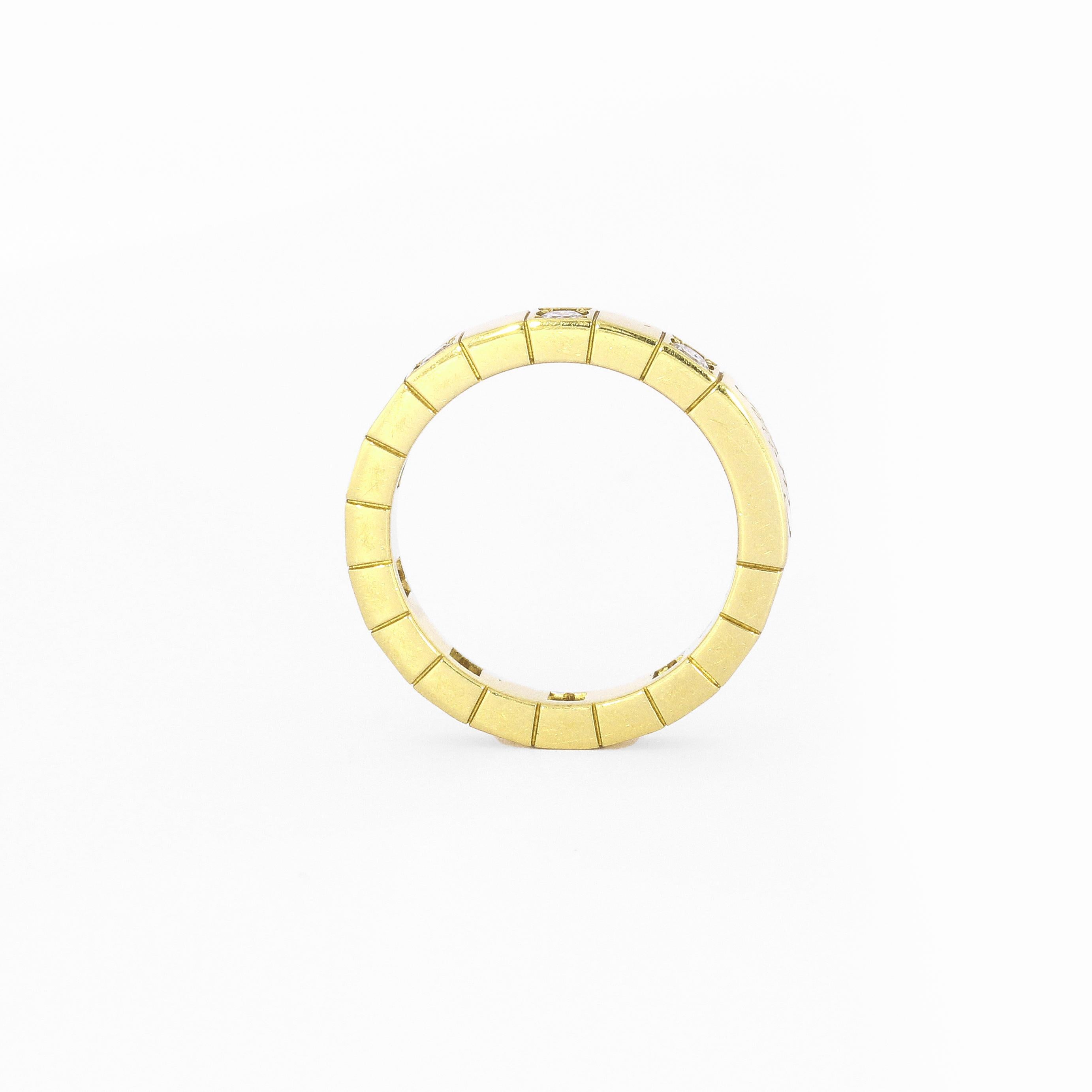 Cartier Lanières Gelbgold 0,36 Karat Diamantband-Ring im Angebot 1