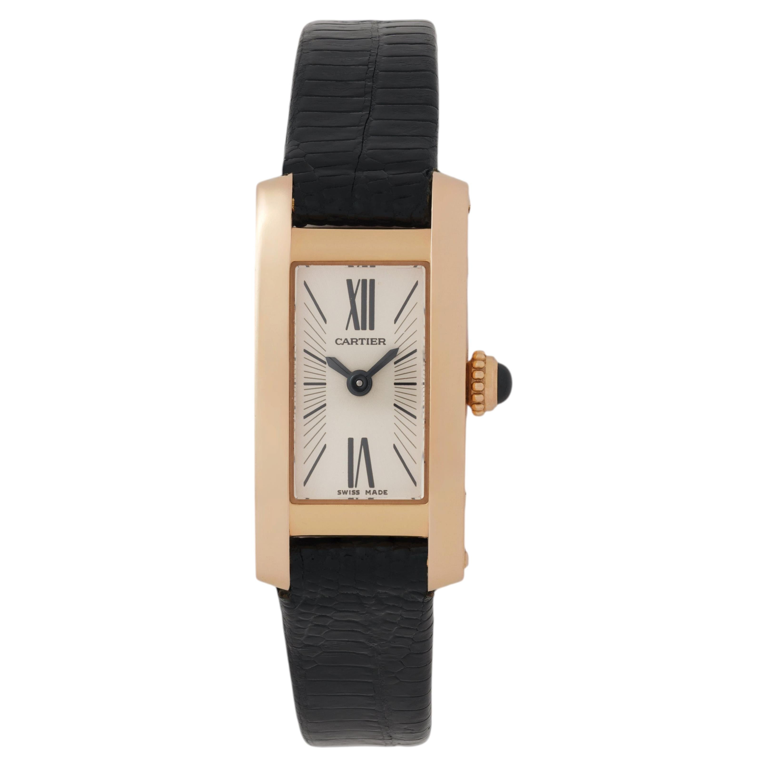 Cartier Lanieries Allongée Model 2593 18 Karat Yellow Gold Watch