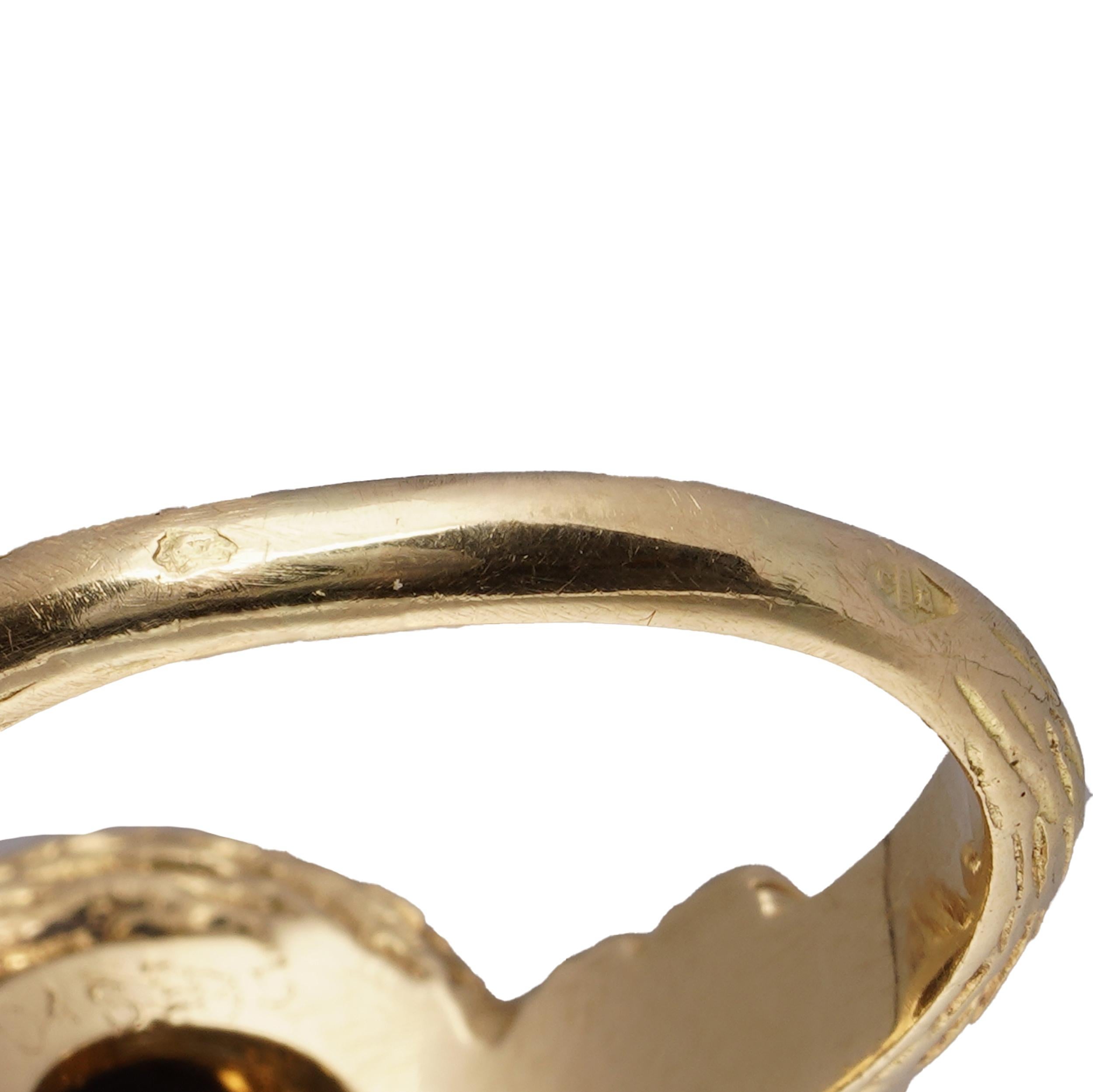 Cartier  Anello in lapislazzuli e oro giallo 18 carati in vendita 5