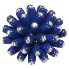 Cartier Lapislazuli und Diamant "Paris Nouvelle Vague" Bombé Ring