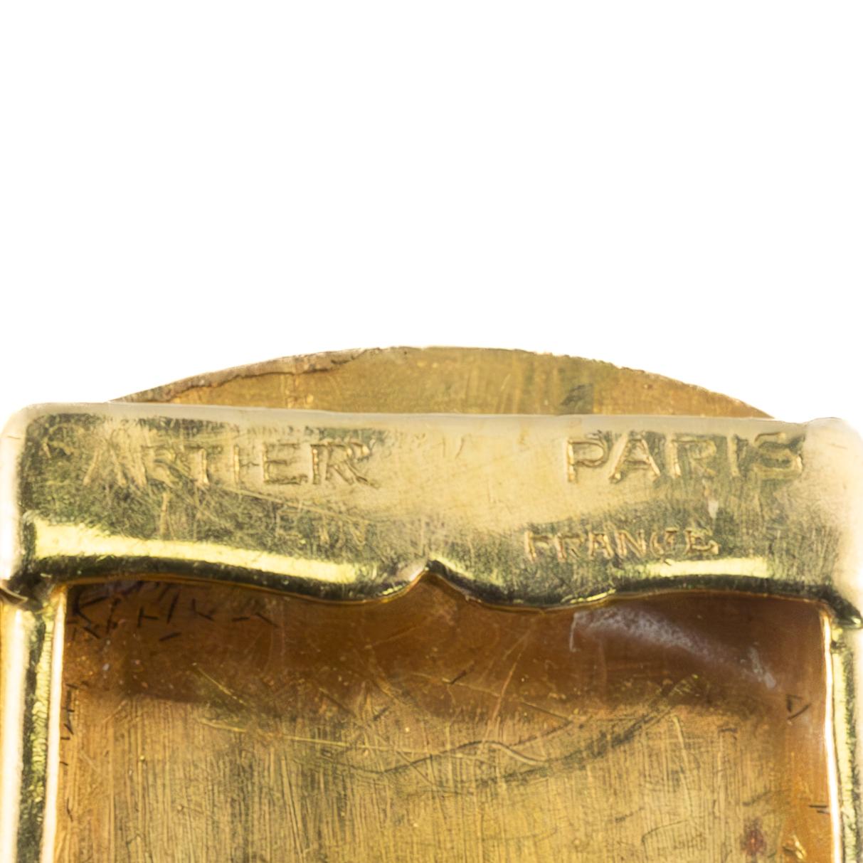 Cartier Lapis Lazuli Transportation Motif Gold Bracelet In Excellent Condition In New York, NY