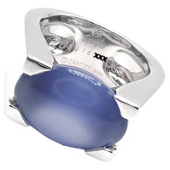 Cartier Large Chalcedony White Gold Ring