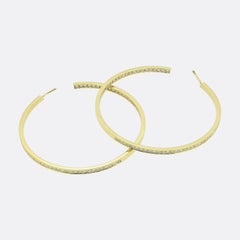 Cartier Large Diamond Hoop Earrings