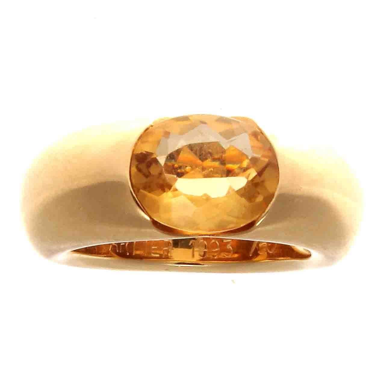 cartier citrine ring