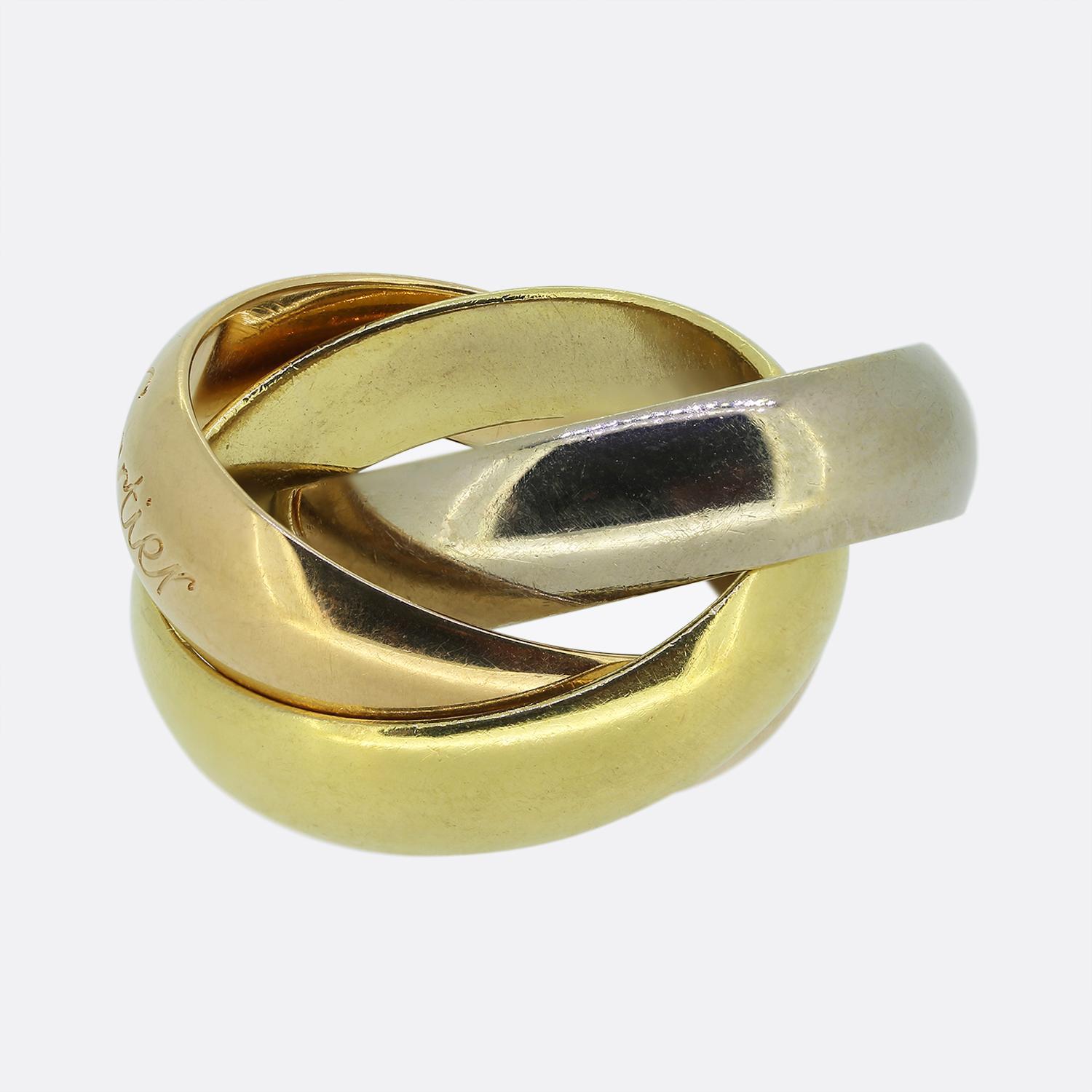 Cartier Bague de la Trinité Grand Modèle Taille H (46) Bon état - En vente à London, GB