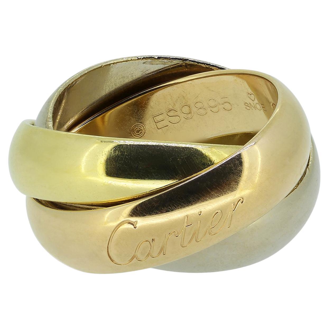 Anillo Cartier Gran Modelo Trinidad Talla H (46)