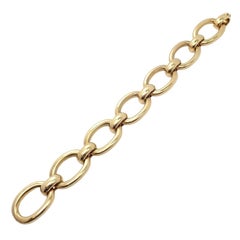 Cartier Large Oval Yellow Gold Link Bracelet