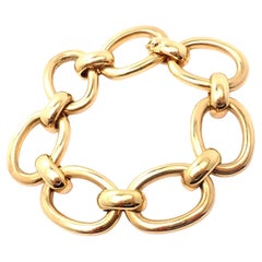 Cartier Large Oval Yellow Gold Link Bracelet