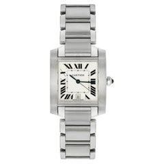 Cartier Large Tank Francaise Stainless Steel W51002Q3