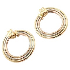 Cartier Large Trinity Hoop Tri-Color Gold Earrings