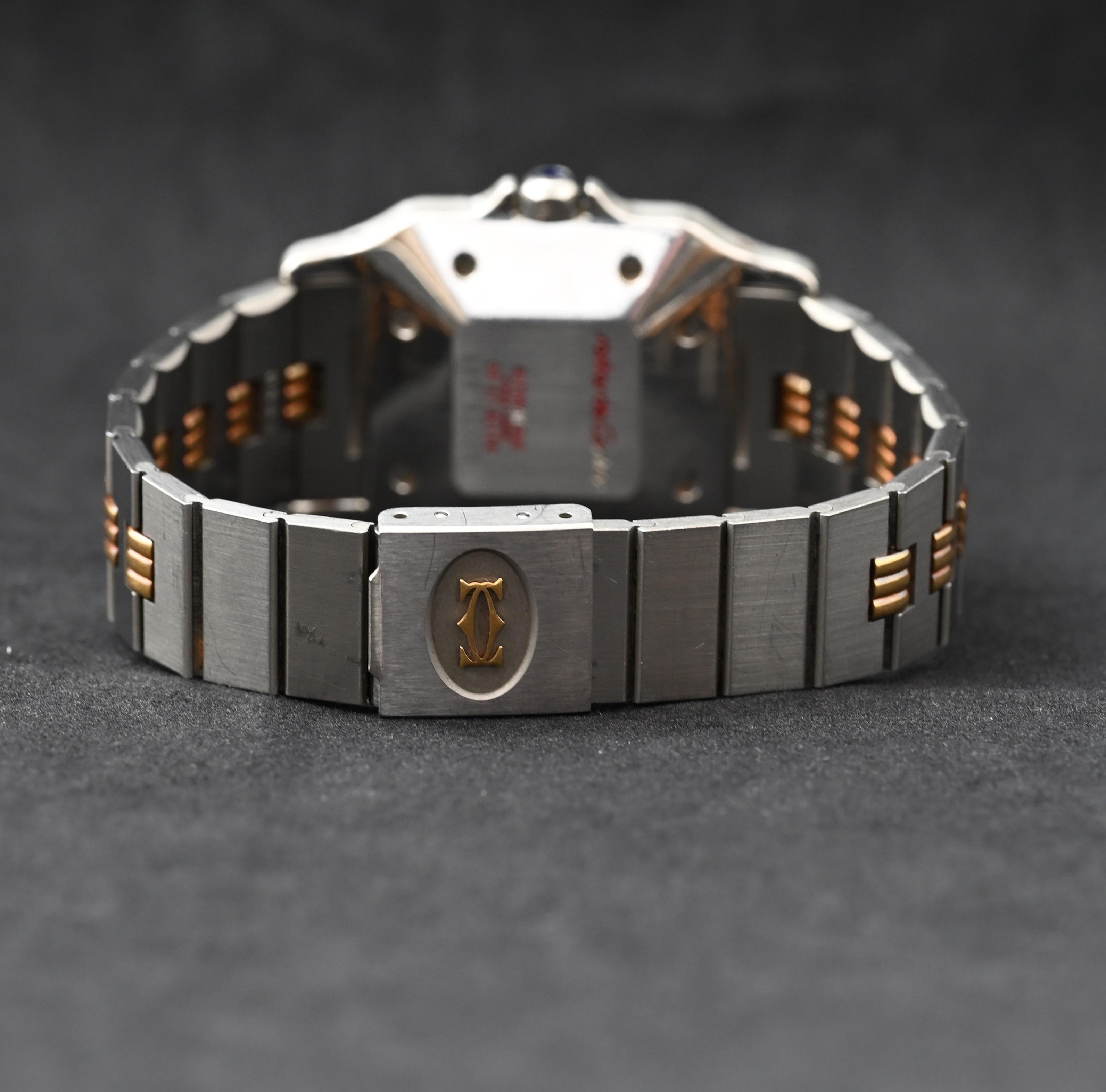 Cartier Large Two-Tone 18K YG & Stainless Steel Santos Automatic 2961, 1980's 3