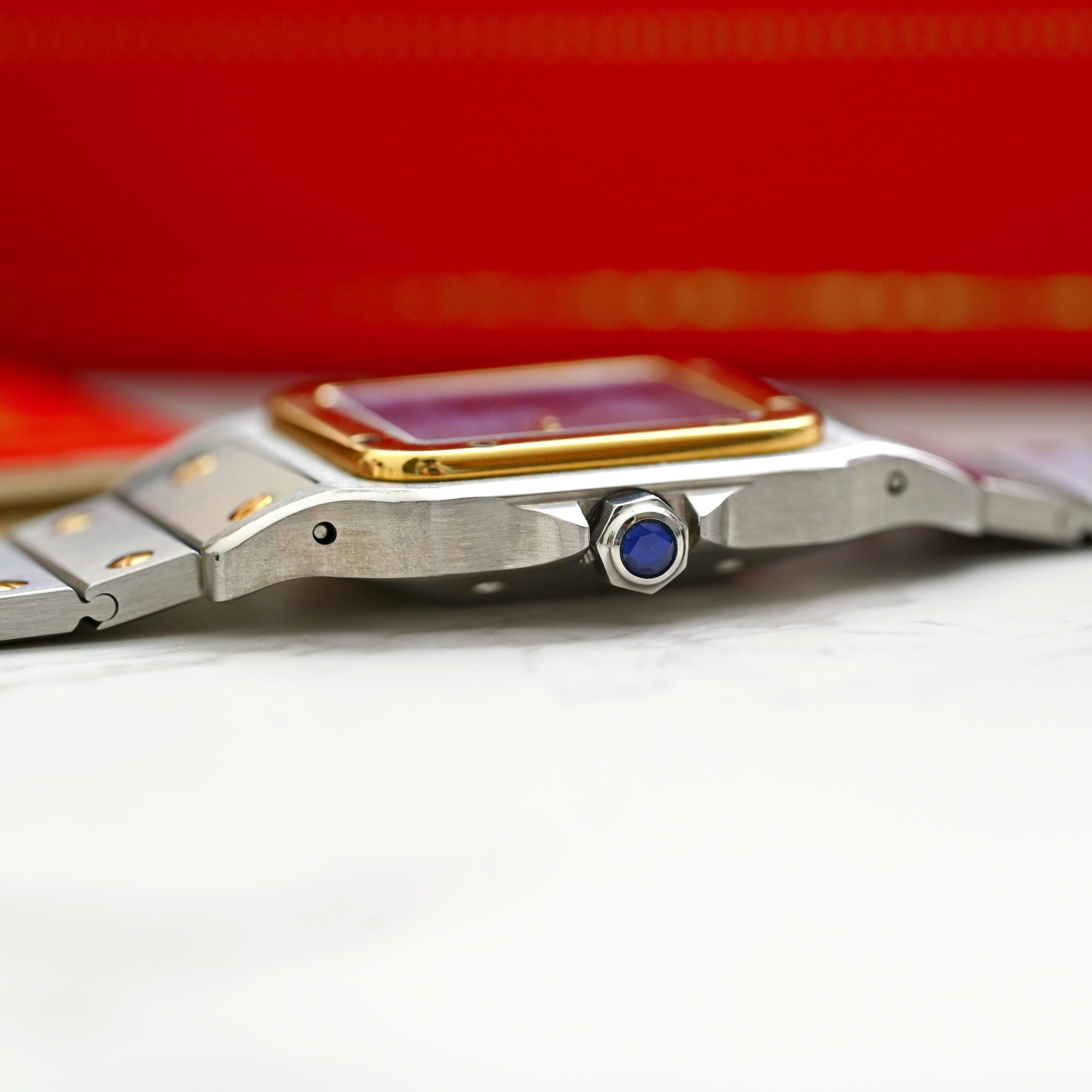 Cartier Large Two-Tone 18K YG & Stainless Steel Santos Automatic 2961, 1980's 4