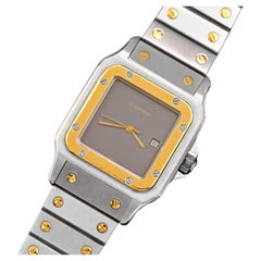 Cartier Large Two-Tone 18K YG & Stainless Steel Santos Automatic 2961, 1980's