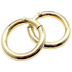 Cartier Large Yellow Gold Hoop Earrings