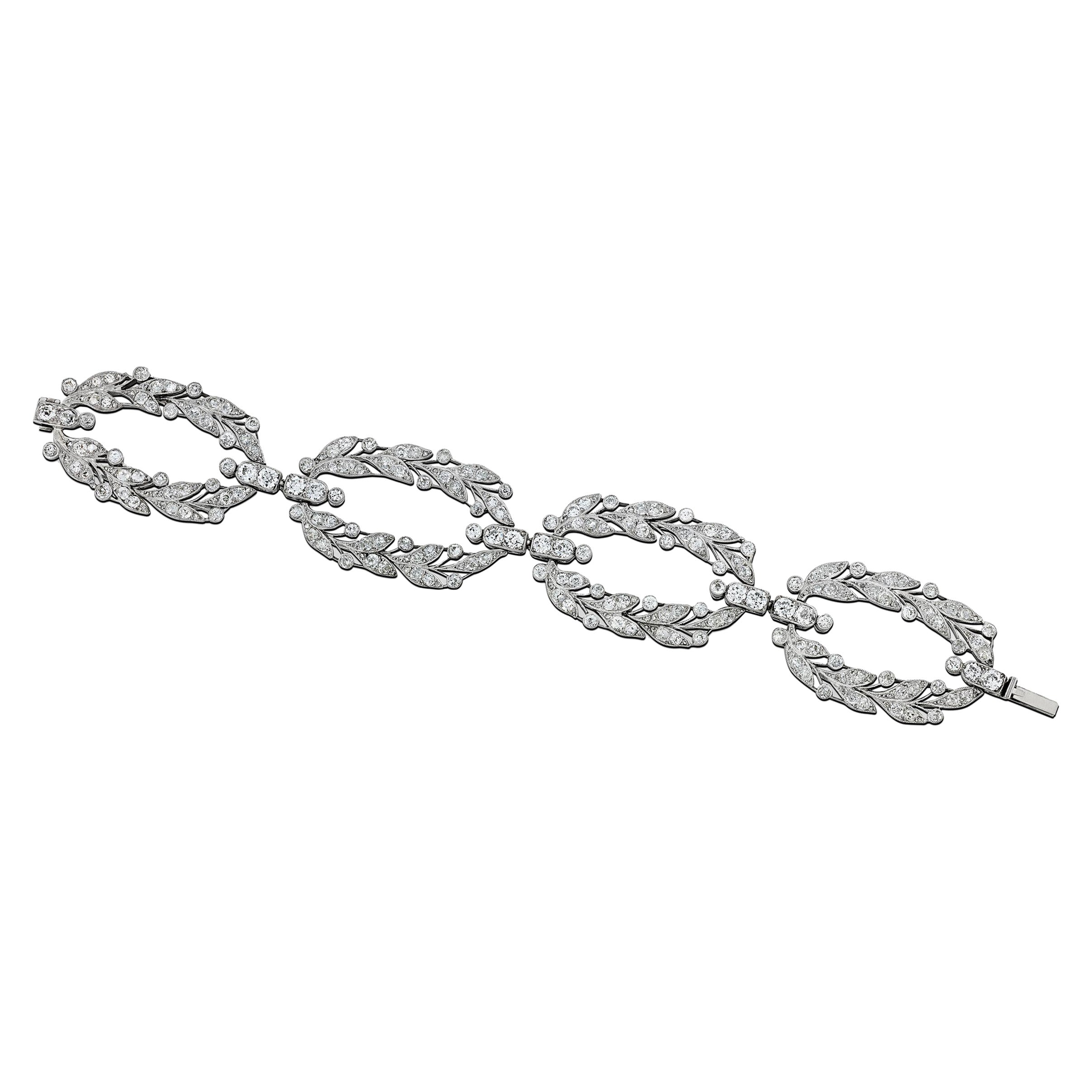 Cartier Diamantarmband mit Lorbeerkranz-Diamant