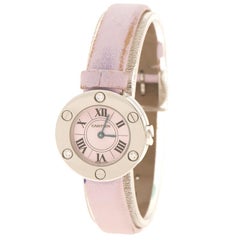 Cartier Lavender 18K White Gold and Diamonds Love Women's Wristwatch 23 mm