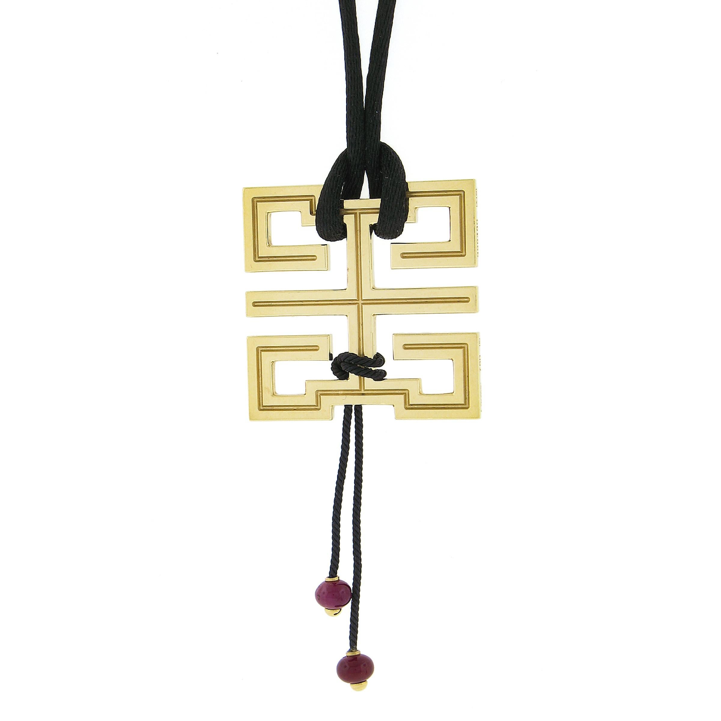 Cartier Le Baiser Du Dragon Collar de oro de 18k y cordón de rubíes con pendientes colgantes 4