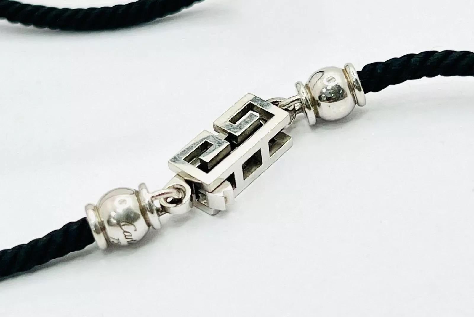 Taglio rotondo Cartier Le Baiser Du Dragon - Collana in oro bianco 18 carati con onice, rubino e diamante - con astuccio in vendita