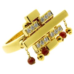 Cartier Le Baiser Du Dragon Diamond Gold Ring