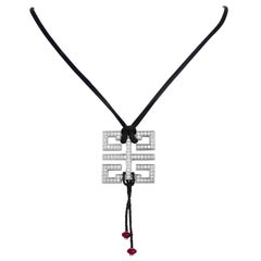 Cartier Le Baiser Du Dragon Diamant-Anhänger-Halskette - 18K Weißgold