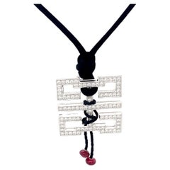 Collar Colgante de Diamantes Cartier Le Baiser du Dragon