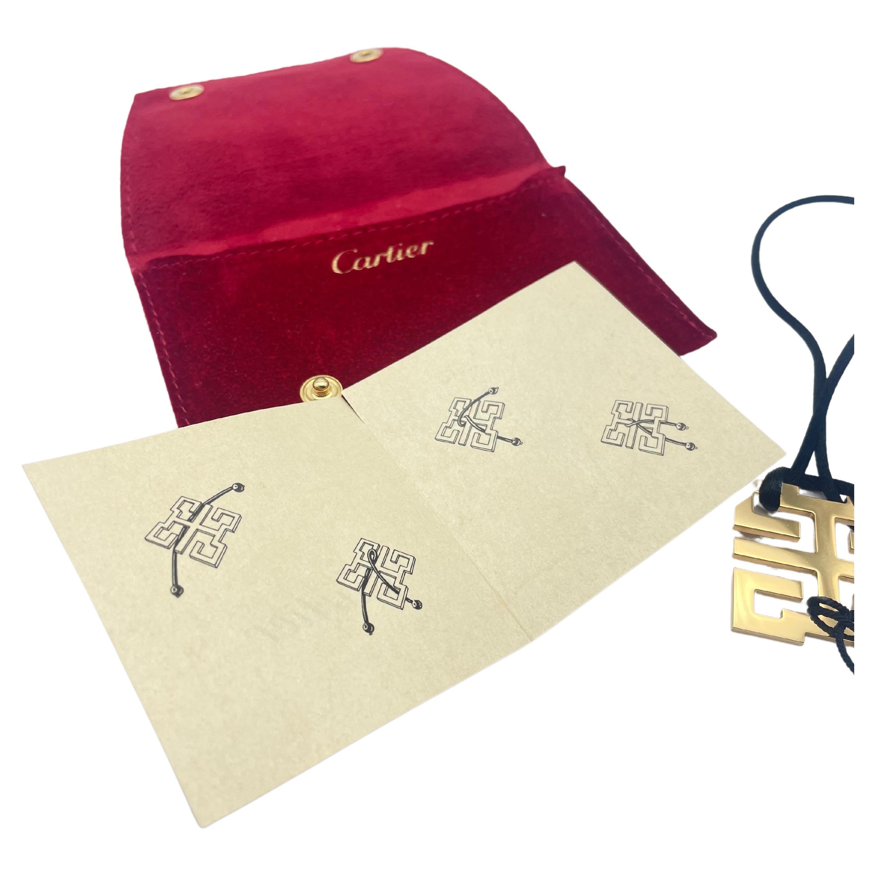 Cartier: 18 Karat Gelbgold Halskette „Le Baiser du Dragon“  im Angebot 3