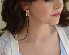 Cartier Le Baiser Du Dragon Ruby Yellow Gold Earrings