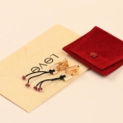 Cartier Le Baiser Du Dragon Ruby Yellow Gold Earrings