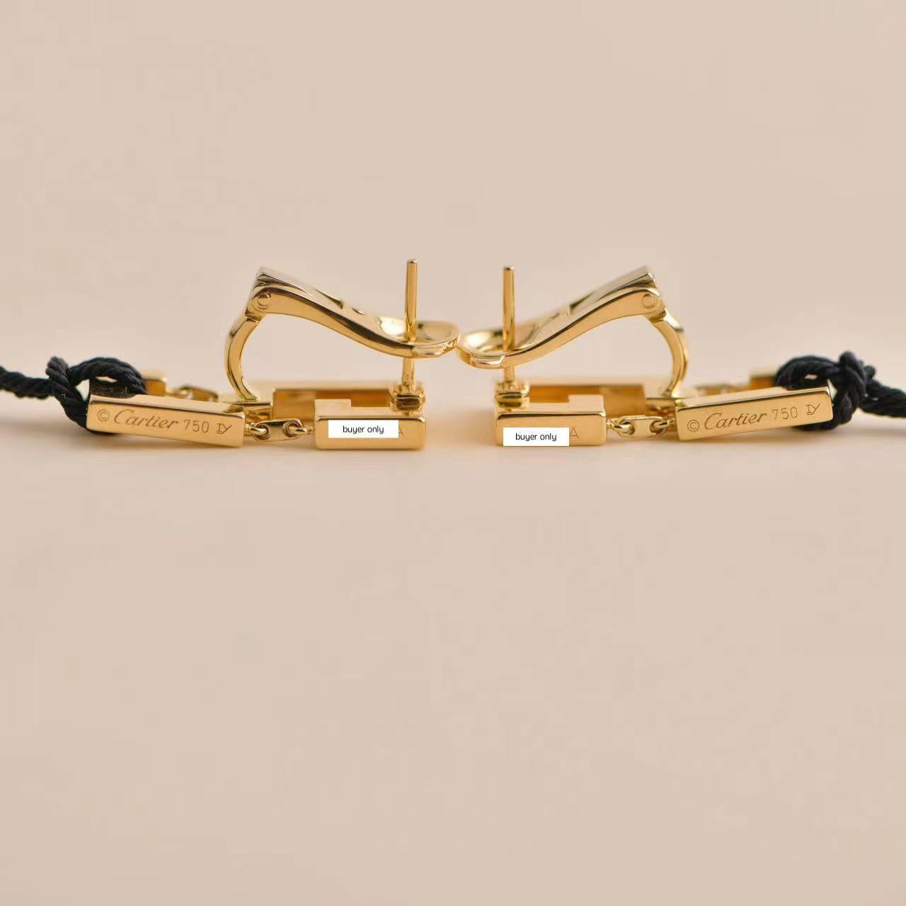 Cartier Le Baiser Du Dragon Boucles d'oreilles en or jaune et rubis en vente 2