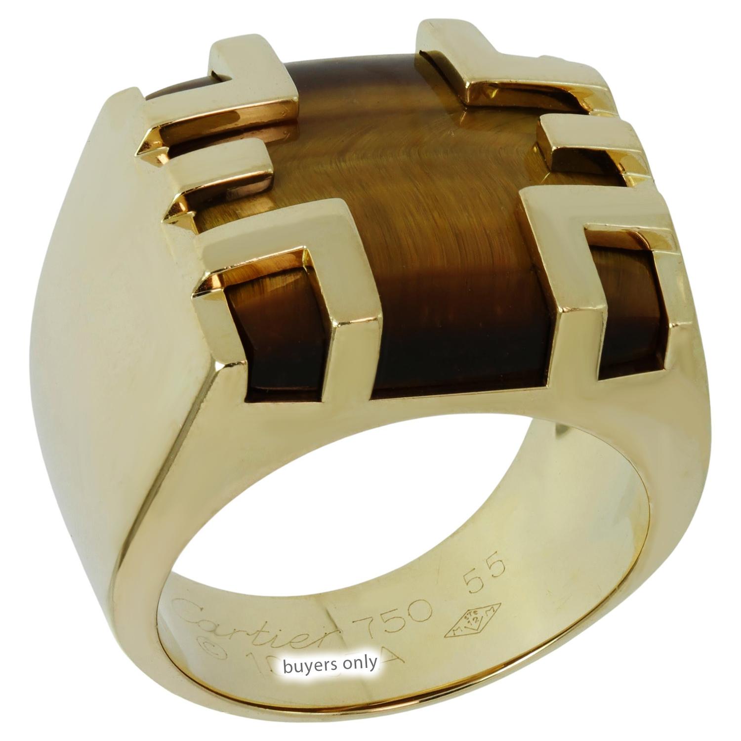 18kt Gold Modern Cartier Mens Ring at best price in Surat | ID:  2851759907773