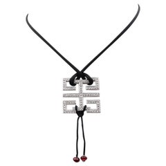 Cartier Le Baiser du Dragon - Collana con ciondolo di diamanti in oro bianco