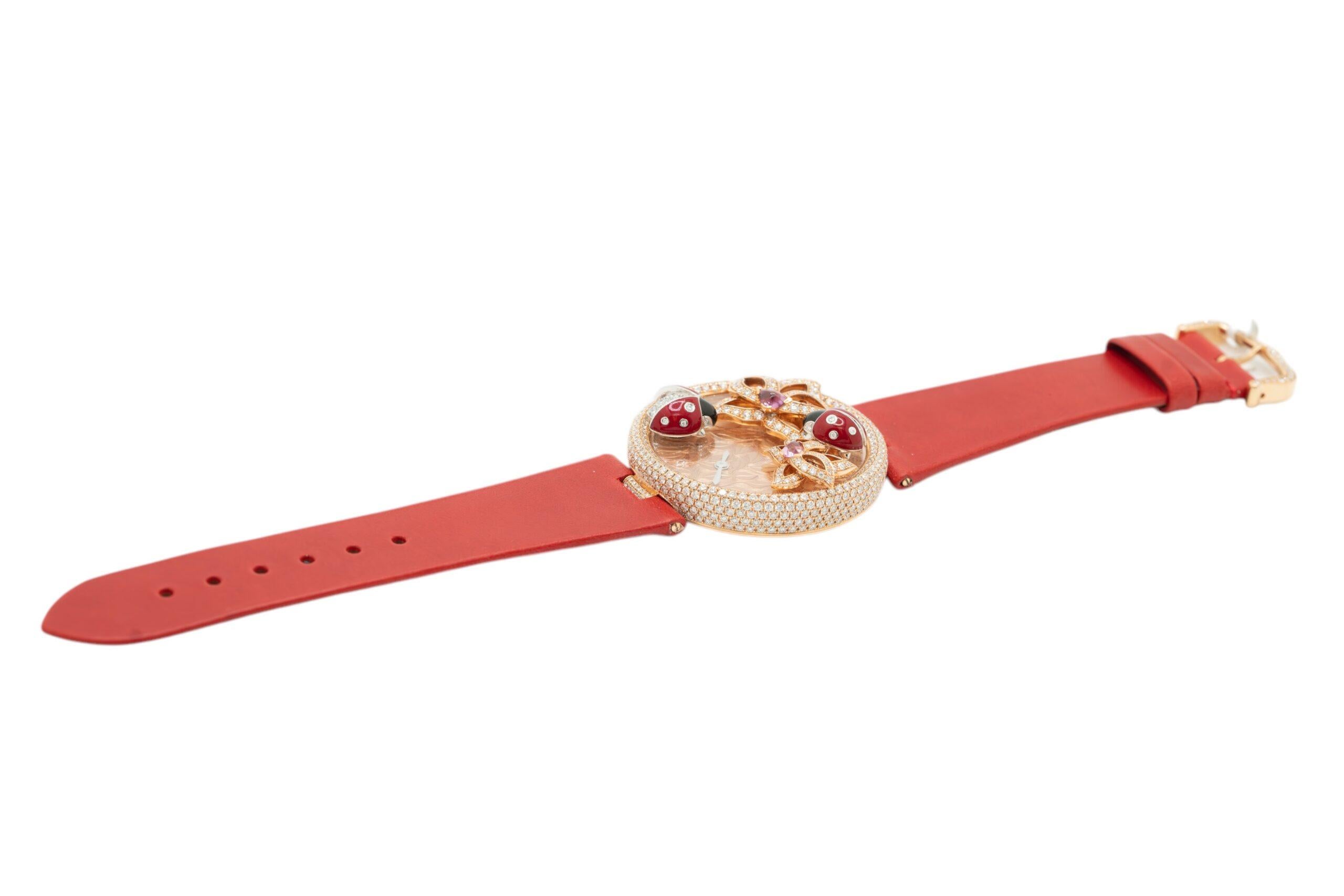 Cartier Le Cirque Animalier Coccinelles 18k Rose Gold Pave Ladybug & Enamel Dial Limited Edition Ladies Watch

This stunning Cartier 18k Rose Gold le Circue Animalier Diamond Pave Ladybug & Enamel Dial limited edition Watch

Brand: Cartier
Model: Le