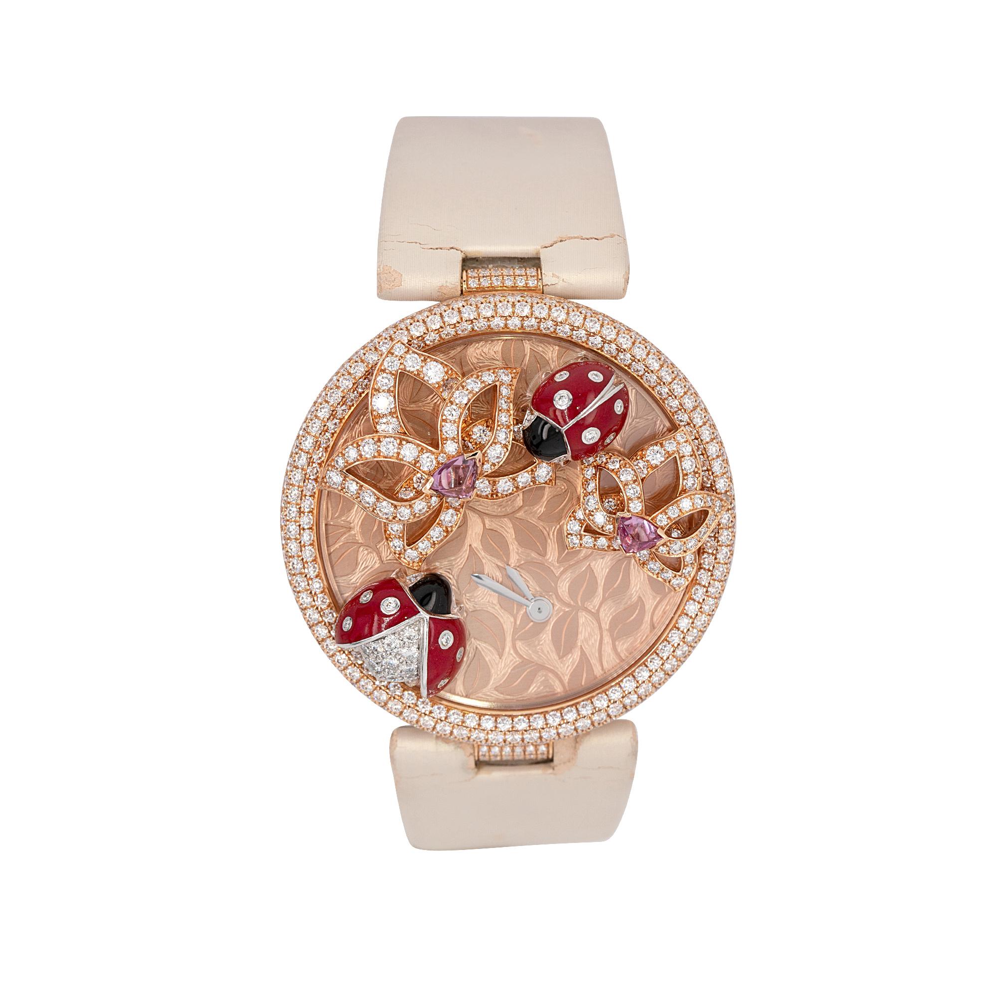 cartier mini panthere watch 1996 flowers