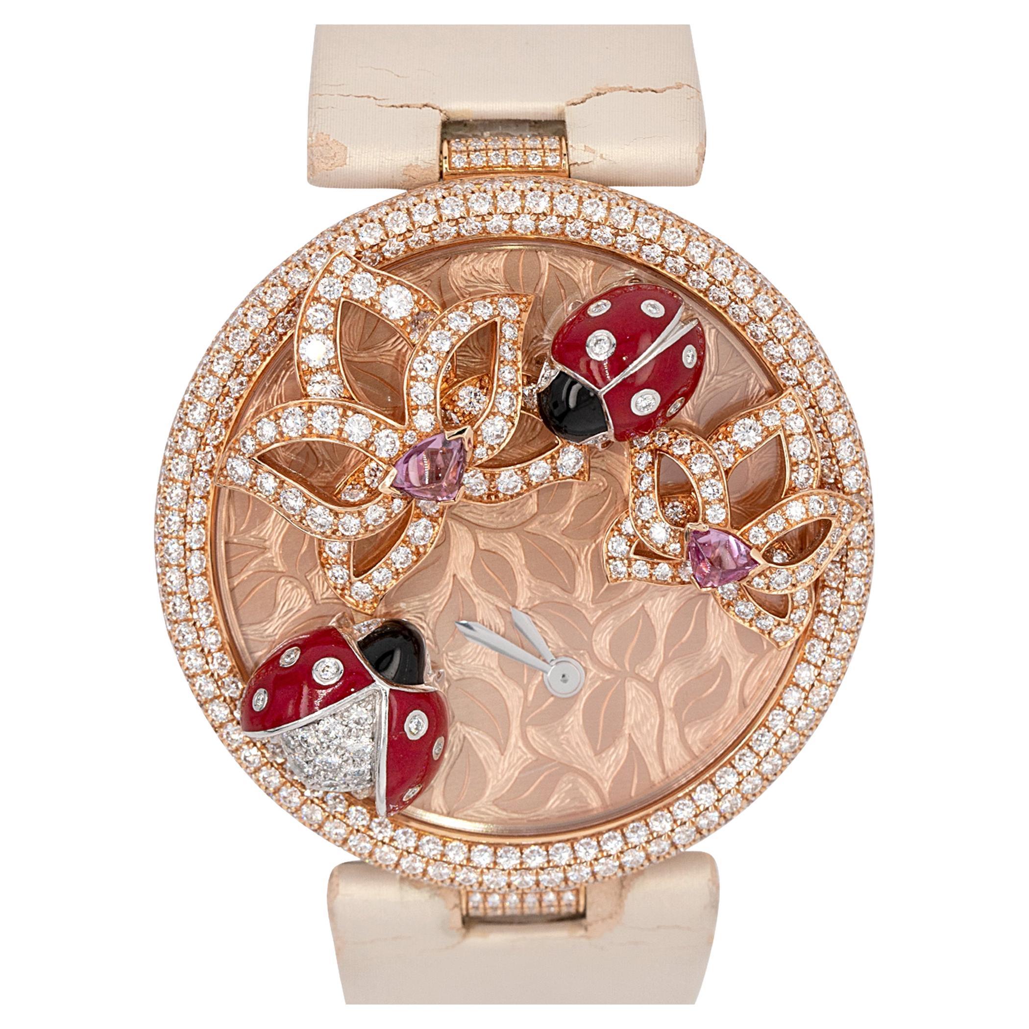 Cartier Le Cirque Animalier Coccinelles Diamond Ladies Watch For Sale