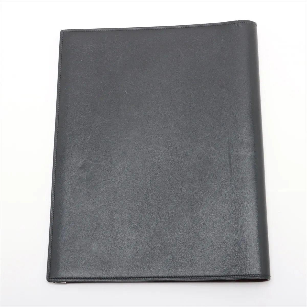 Cartier Leder Notebook Abdeckung Schwarz im Zustand „Gut“ im Angebot in Humacao, PR