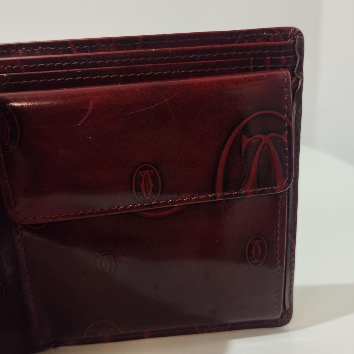 Cartier Leder Brieftasche im Angebot 1