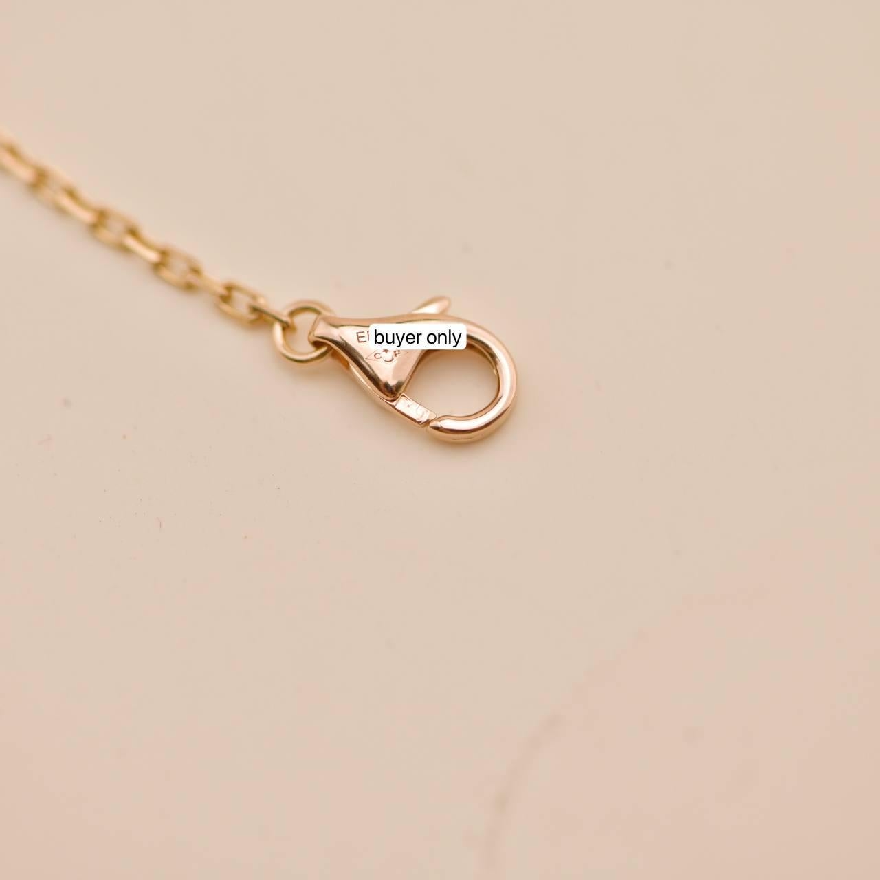 Cartier Légers Bracelet en or rose 18 carats avec diamants et saphirs roses en vente 2