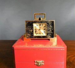 Cartier 'Leopard Print' Travel Alarm Clock