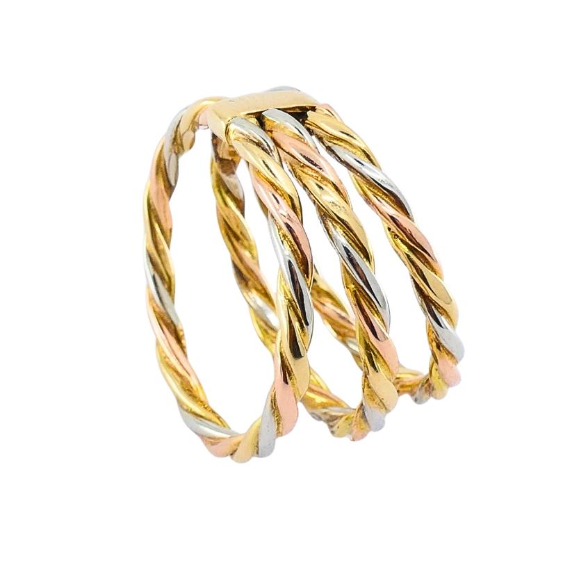 Must de Cartier Anello Trinità intrecciato in oro 18 carati in vendita 5