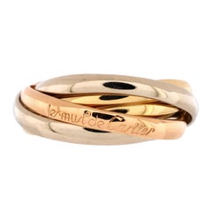 Cartier Les Must de Cartier 5 Band Trinity Ring 18k Tricolor Gold
