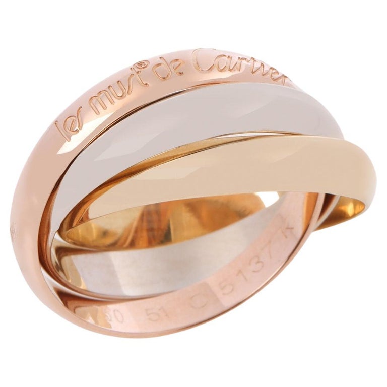 Cartier Les Must de Cartier Trinity Ring For Sale at 1stDibs | cartier  trinity ring engraving, corey harrison, richard benjamin harrison