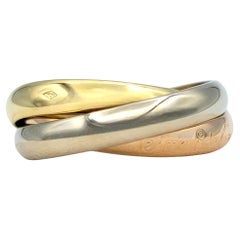 Cartier "Les Must De Cartier" Trinity Ring in 18 Karat Yellow, White & Rose Gold