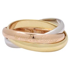Cartier Les Must de Trinity Tri-Color Gold Rolling Ring