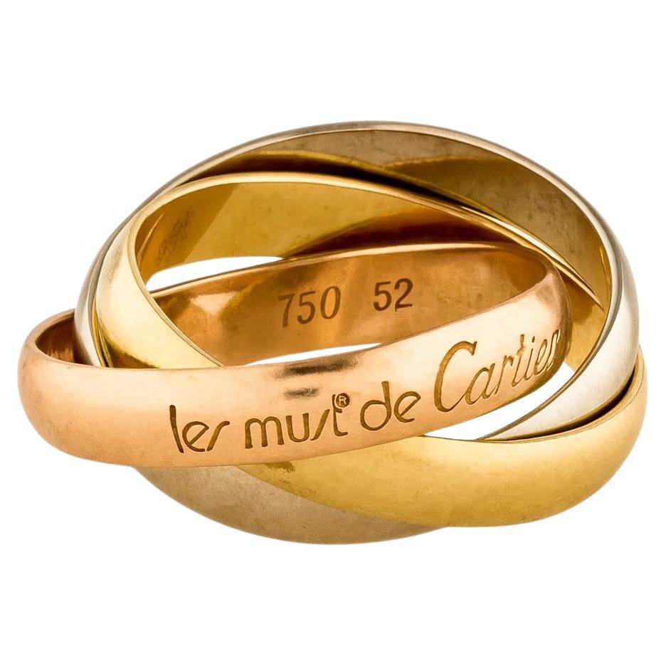 Cartier LES MUST Trinity 18k taille 52