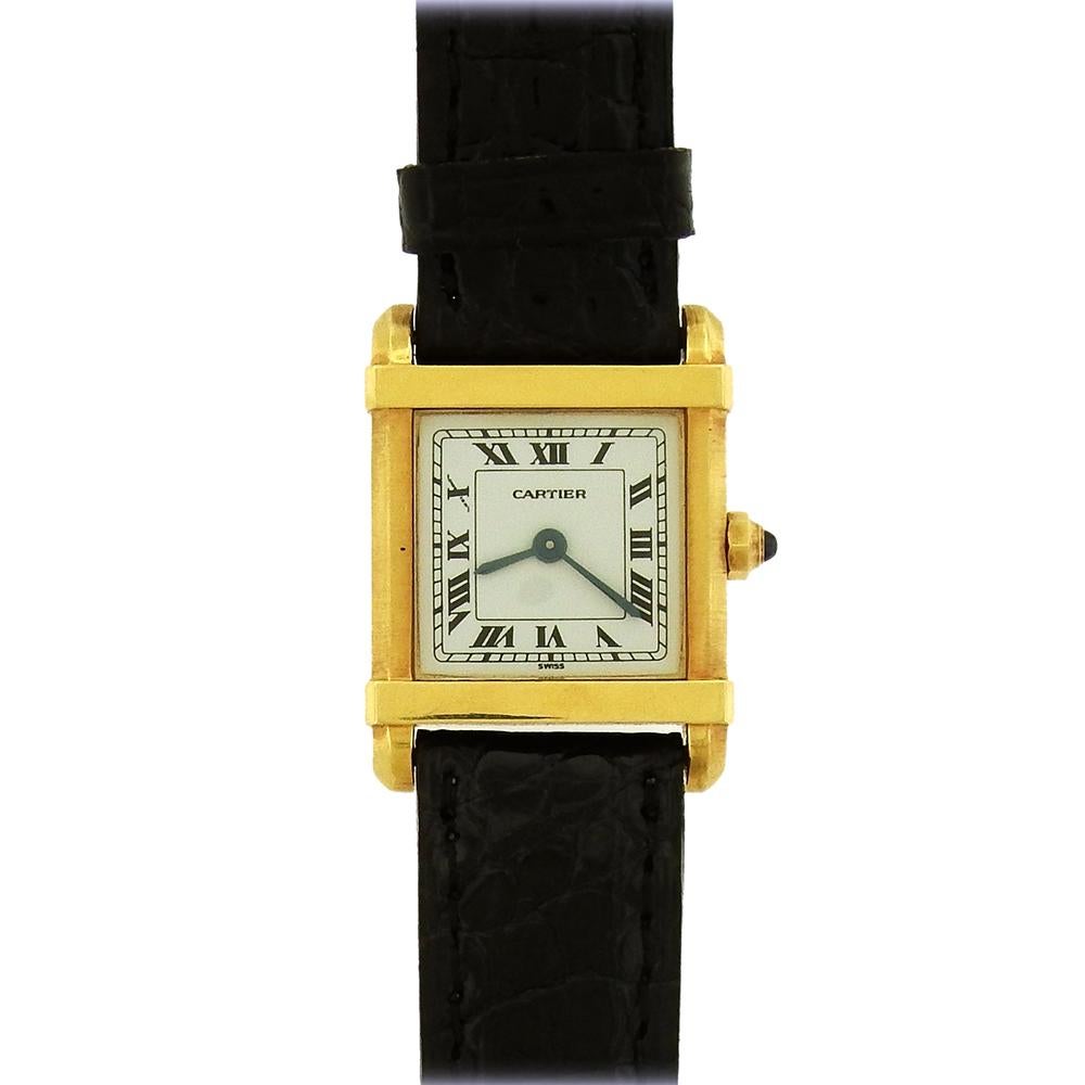 Cartier Les Must Women's Chinoise Quartz Tank Wristwatch 2