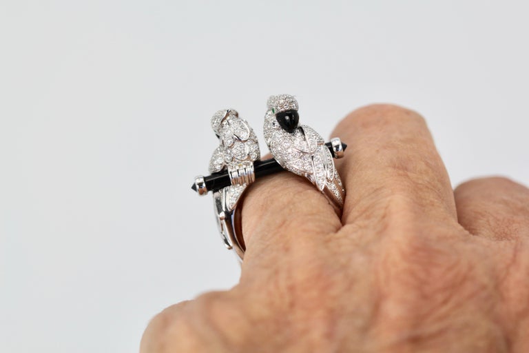 Cartier Les Oiseau Liberes Double Parrot Ring