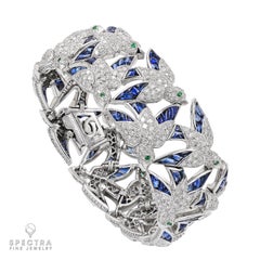 Suite di diamanti e zaffiri "Les Oiseaux Liberees" di Cartier